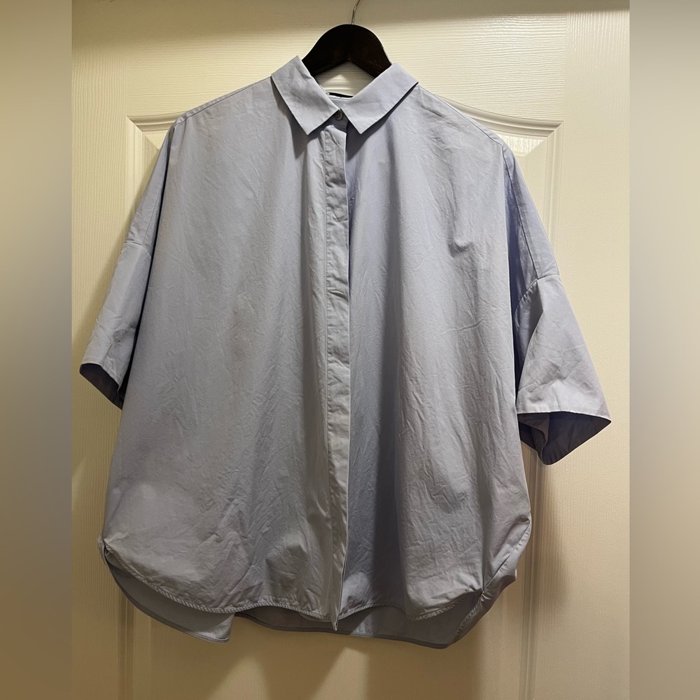 Jil Sander Light Blue Casual Button Down Shirt Size Medium